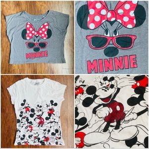 Disney Mickey / Minnie Mouse shirt bundle - t-shirt, crop top